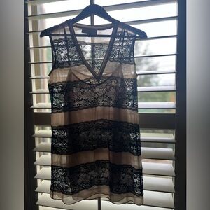 Chic Black Lace Mini Dress